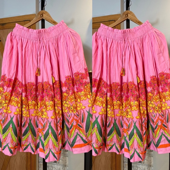 New Anthropologie x Roopa Pemmaraju Embroidered Midi Skirt - Picture 6 of 9